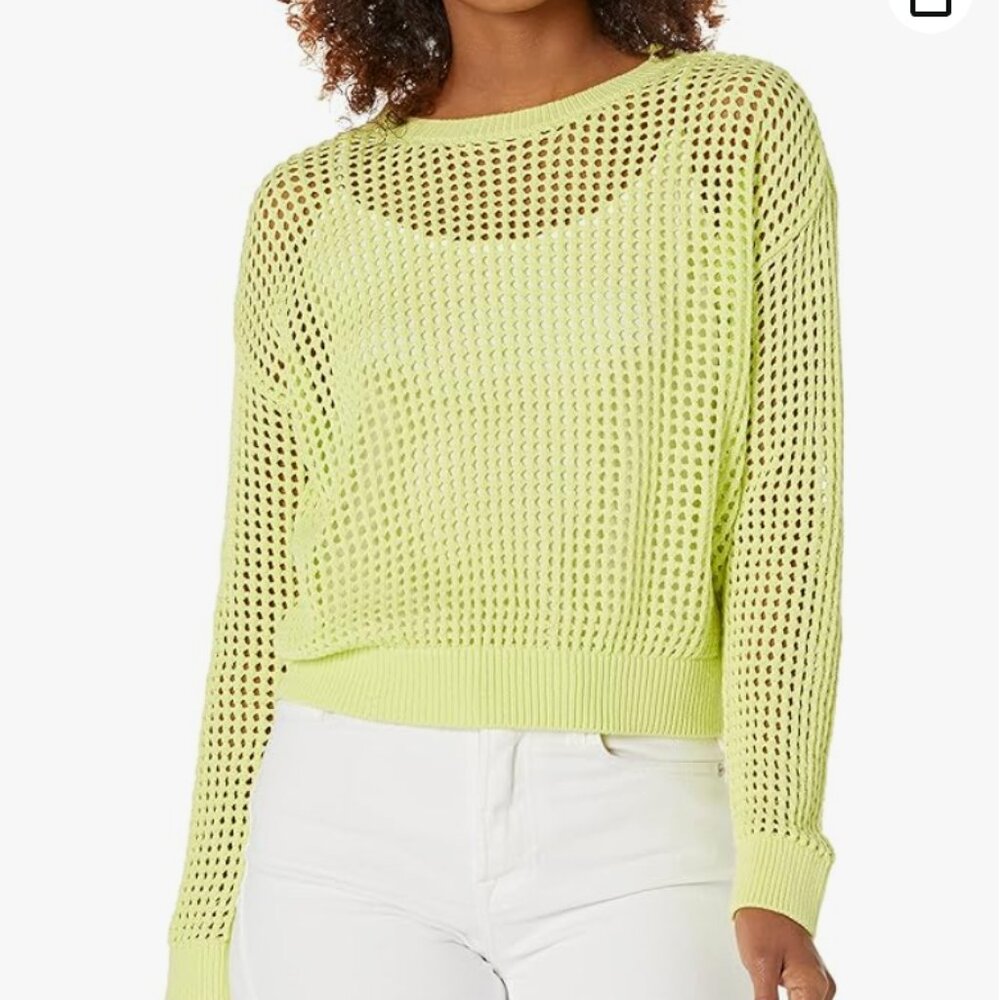 Calvin Klein Open Stitch Neon Sweater
